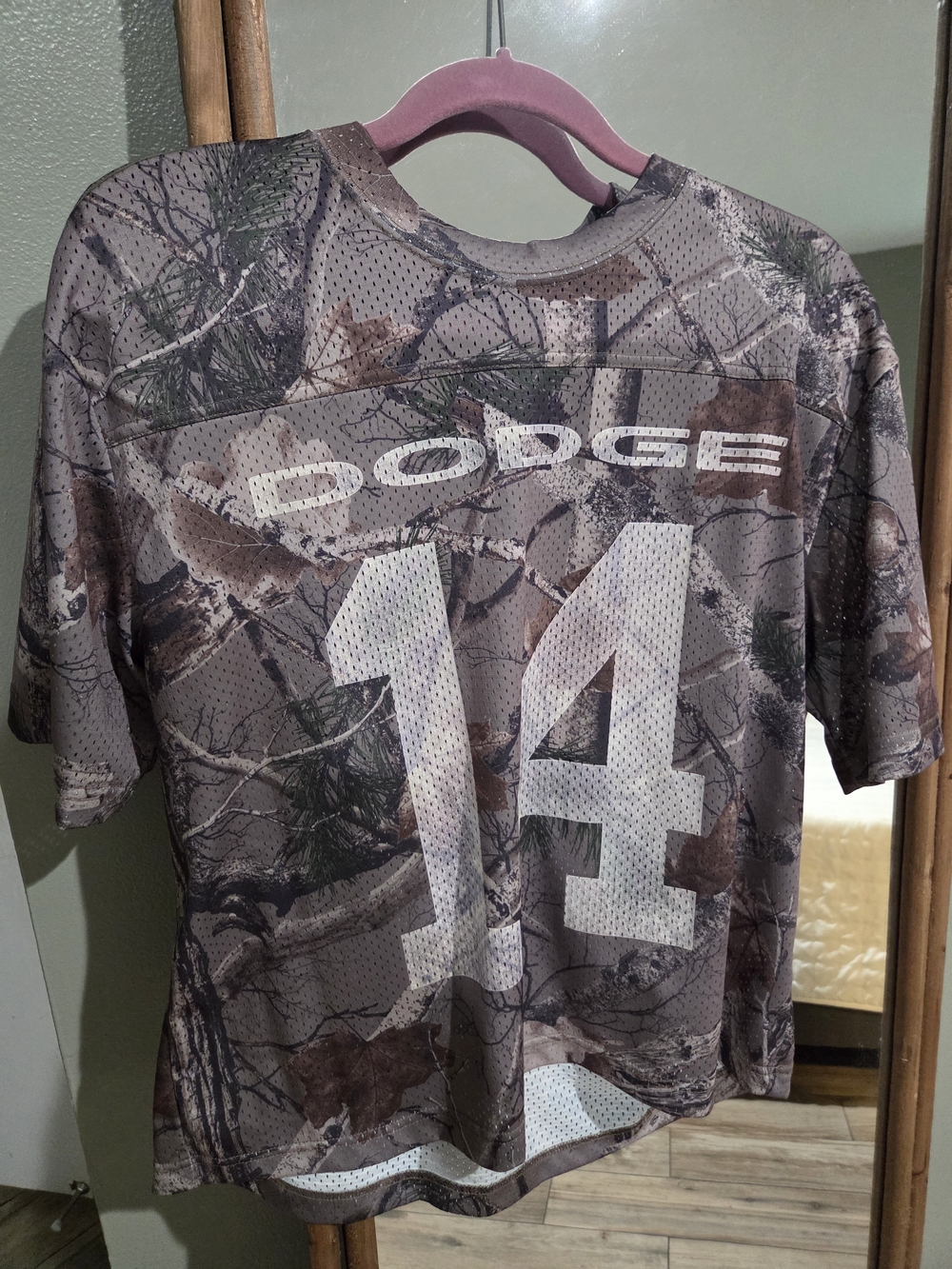 Hollister Men's Camo Jersey with White '14'